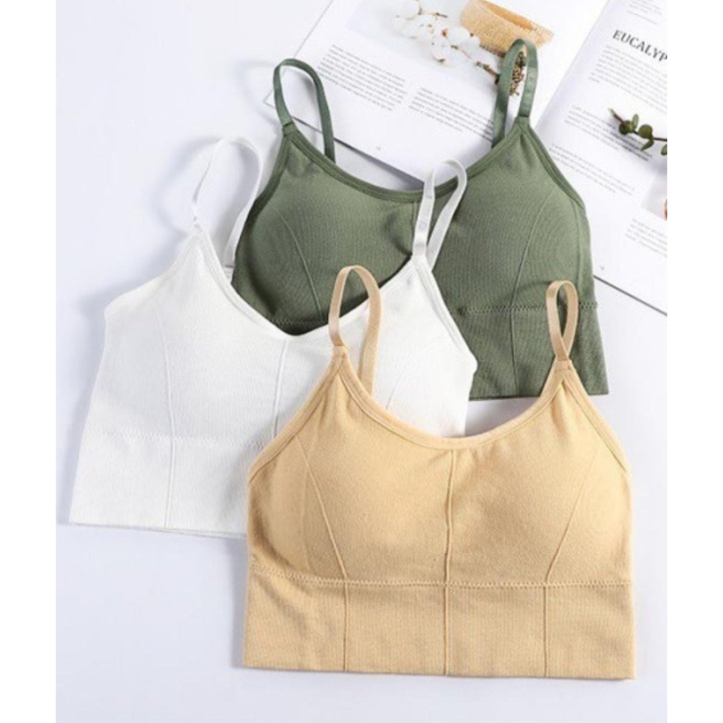 Women & Girls Premium Quality Full Coverage Lightly Padded Bra,Honeymoon Bra , Comfortable Bra Combo Of 3 Pcs