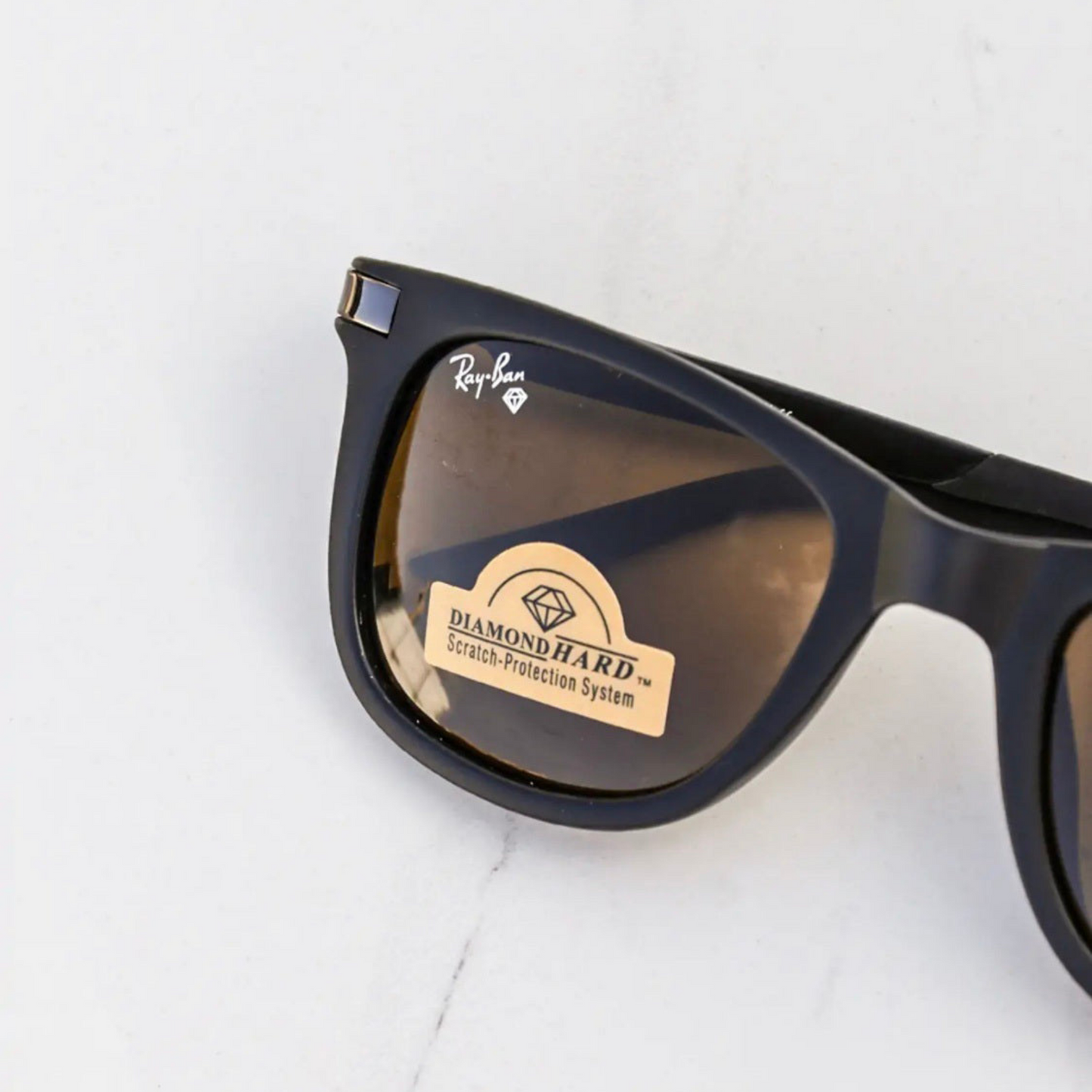 RAY-BAN New Addition Brown & Black 4287 Square Sunglass For Unisex