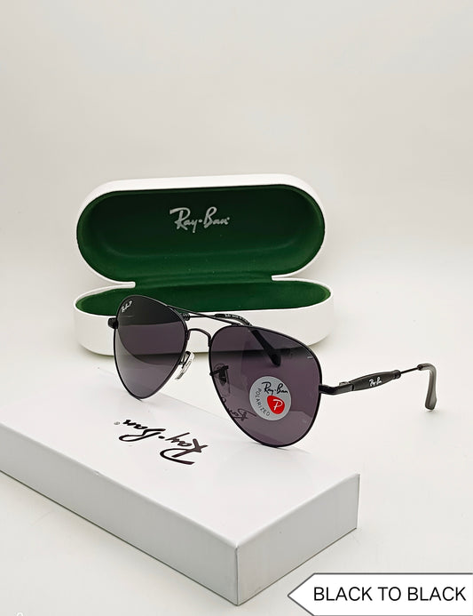 RAY-BAN New Fancy Men's Oval Aviator Silver Metal Frame Trendy Hot Favourite Wintage Sunglass For Unisex.