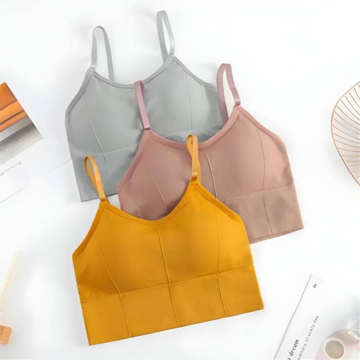 Women & Girls Premium Quality Full Coverage Lightly Padded Bra,Honeymoon Bra , Comfortable Bra Combo Of 3 Pcs