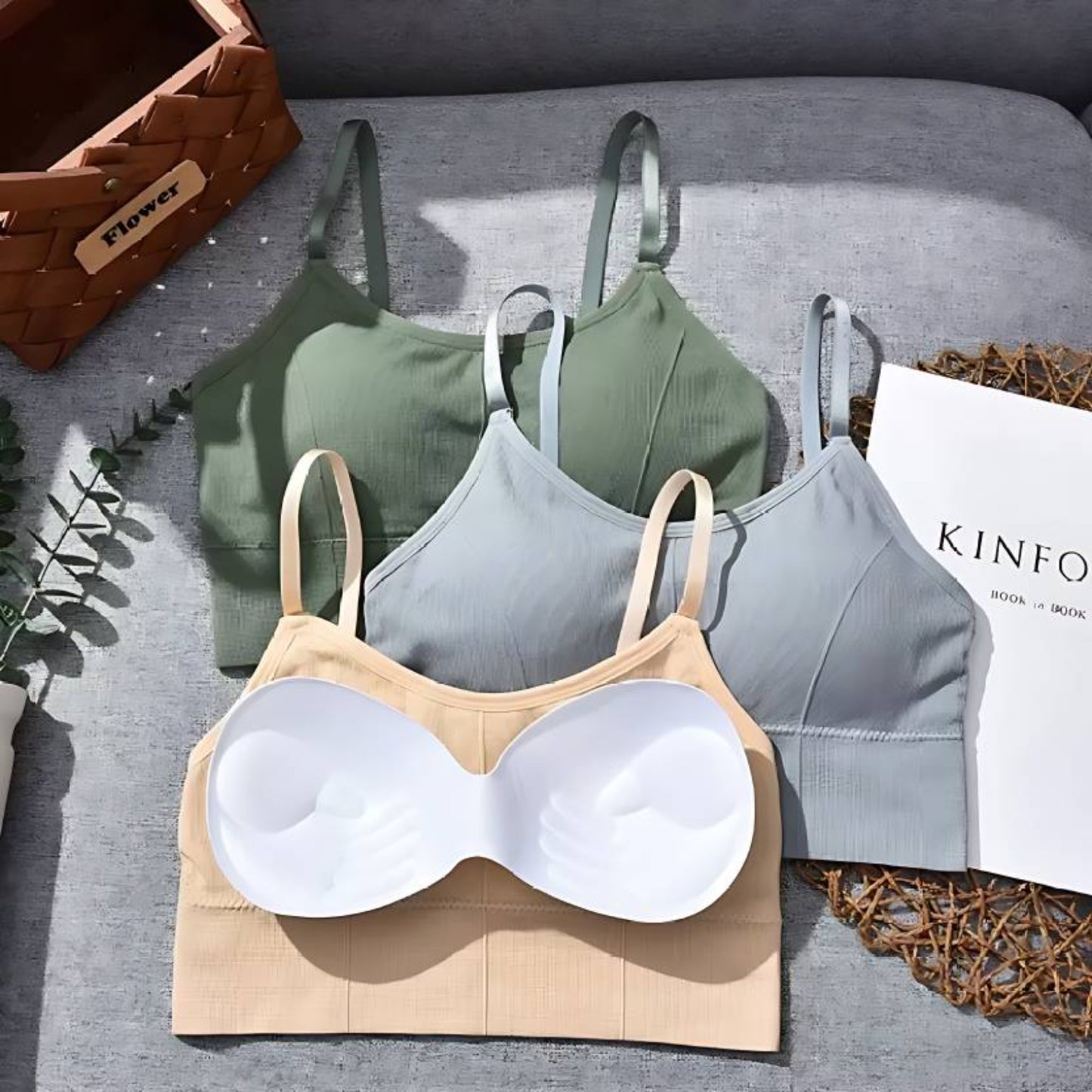 Women & Girls Premium Quality Full Coverage Lightly Padded Bra,Honeymoon Bra , Comfortable Bra Combo Of 3 Pcs