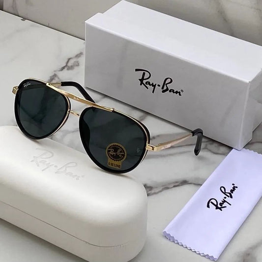RAY-BAN New Fancy Men's Oval Side Cap Metal Frame Trendy Hot Favourite Wintage Sunglass For Unisex.
