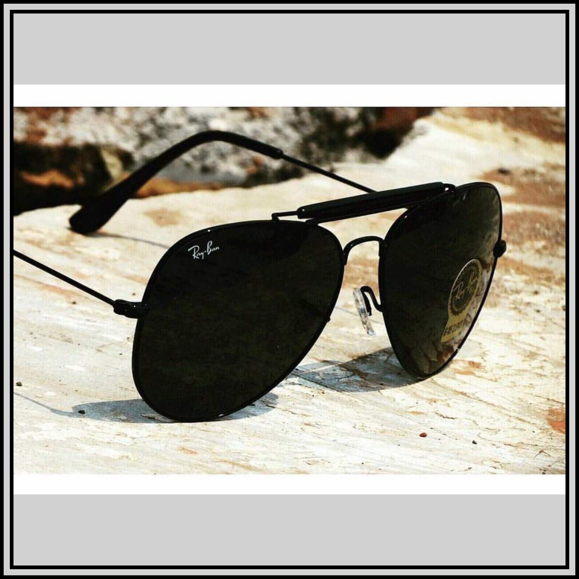 RAY BAN Black Black 3422 New 26 mm Men s Sunglasses. Sunglass Deal