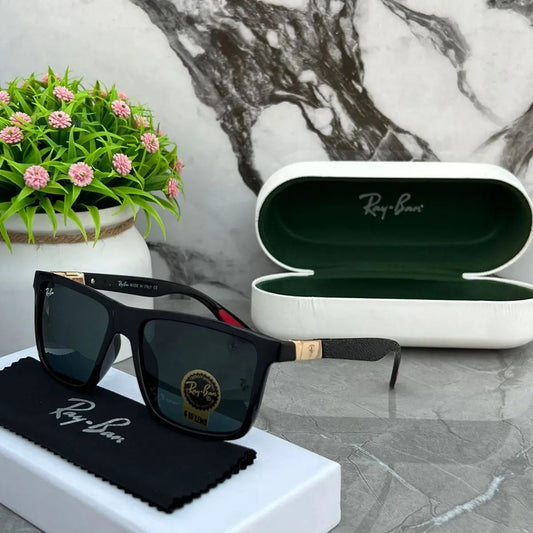 RAY-BAN New Fancy Men's Inboard Square Wayfarer Trendy Hot Favourite Wintage Sunglass For Unisex.