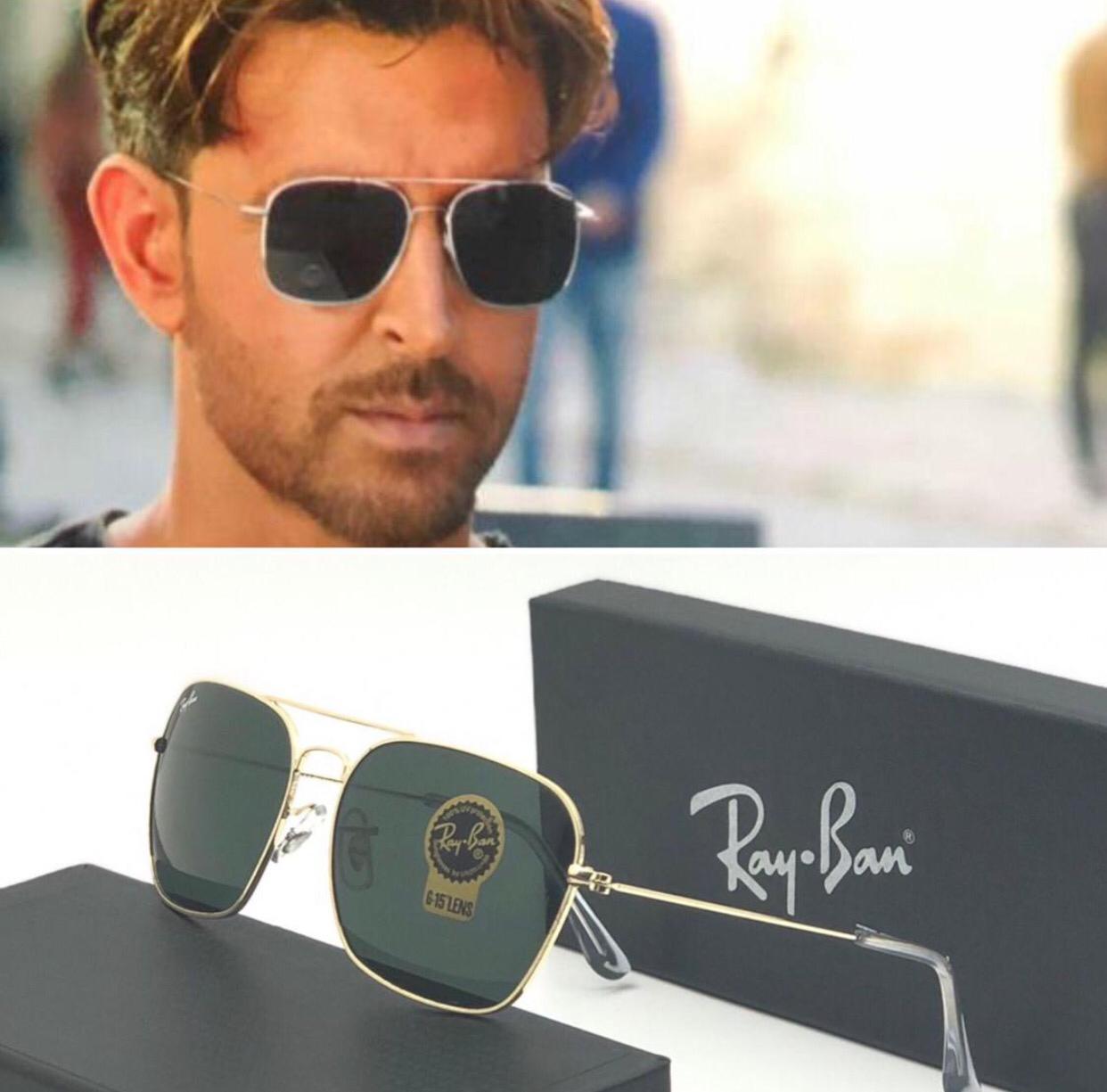 Black Gold 3136 Square Aviator Trendy Hot Favourite Wintage Sunglass For Unisex.