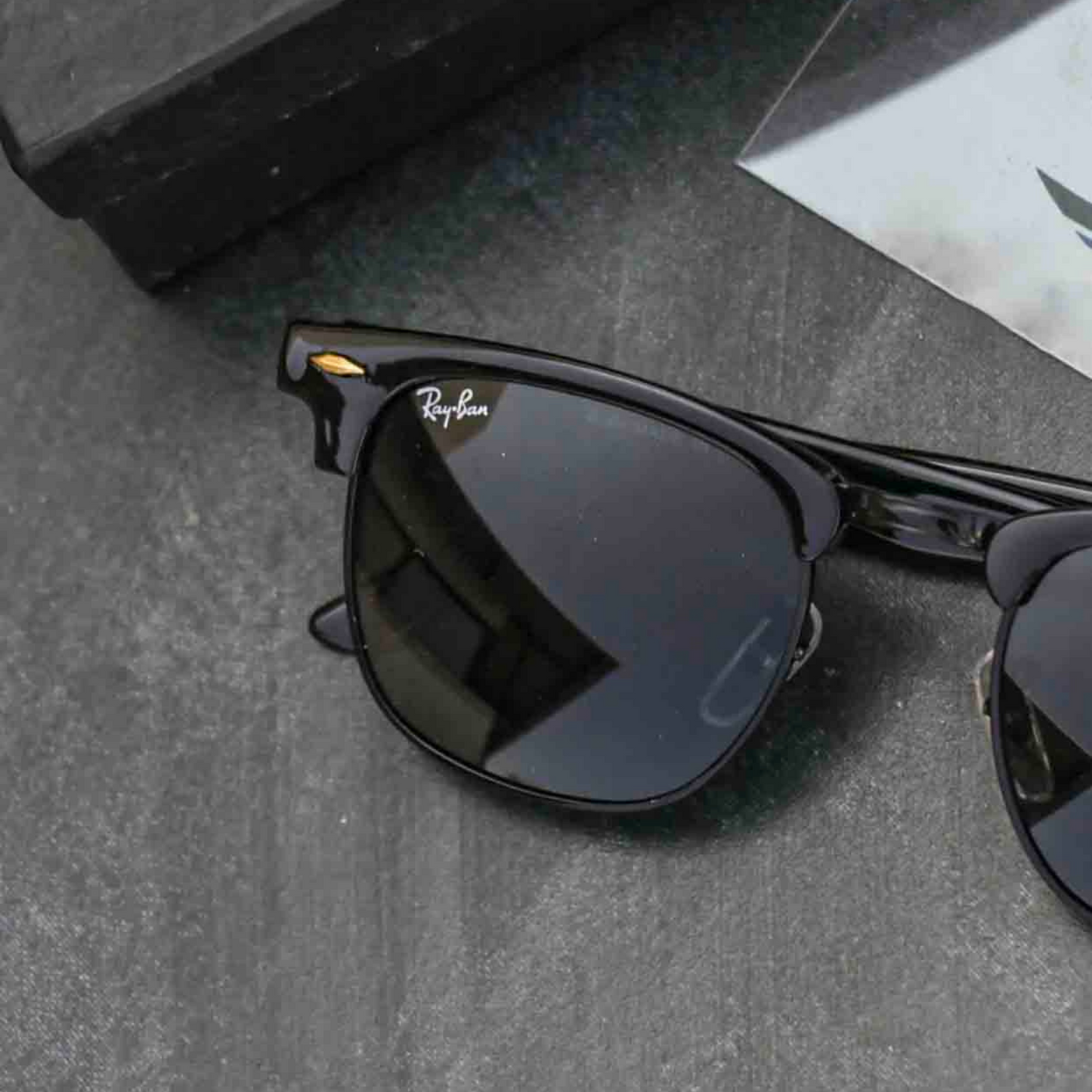 RAY-BAN New Stylish Black & Black 3016 Sunglass For Unisex