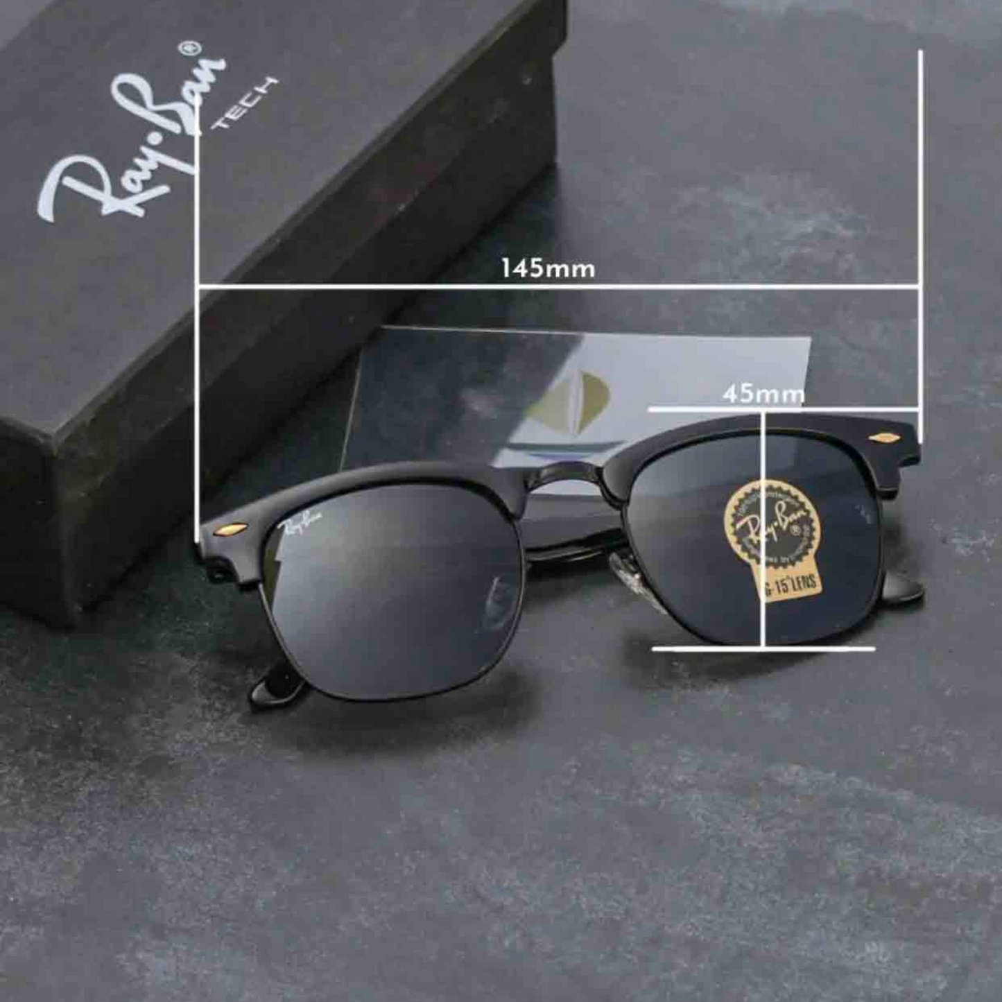 BEST Polarized Sunglasses for Men | Top Rated Aviator, Wayfarer, and Square Men's Shades | 100% UV Protection & Mirrored Lenses | Lightweight Pilot and Rectangle Styles Ideal Sunglasses for men #3016