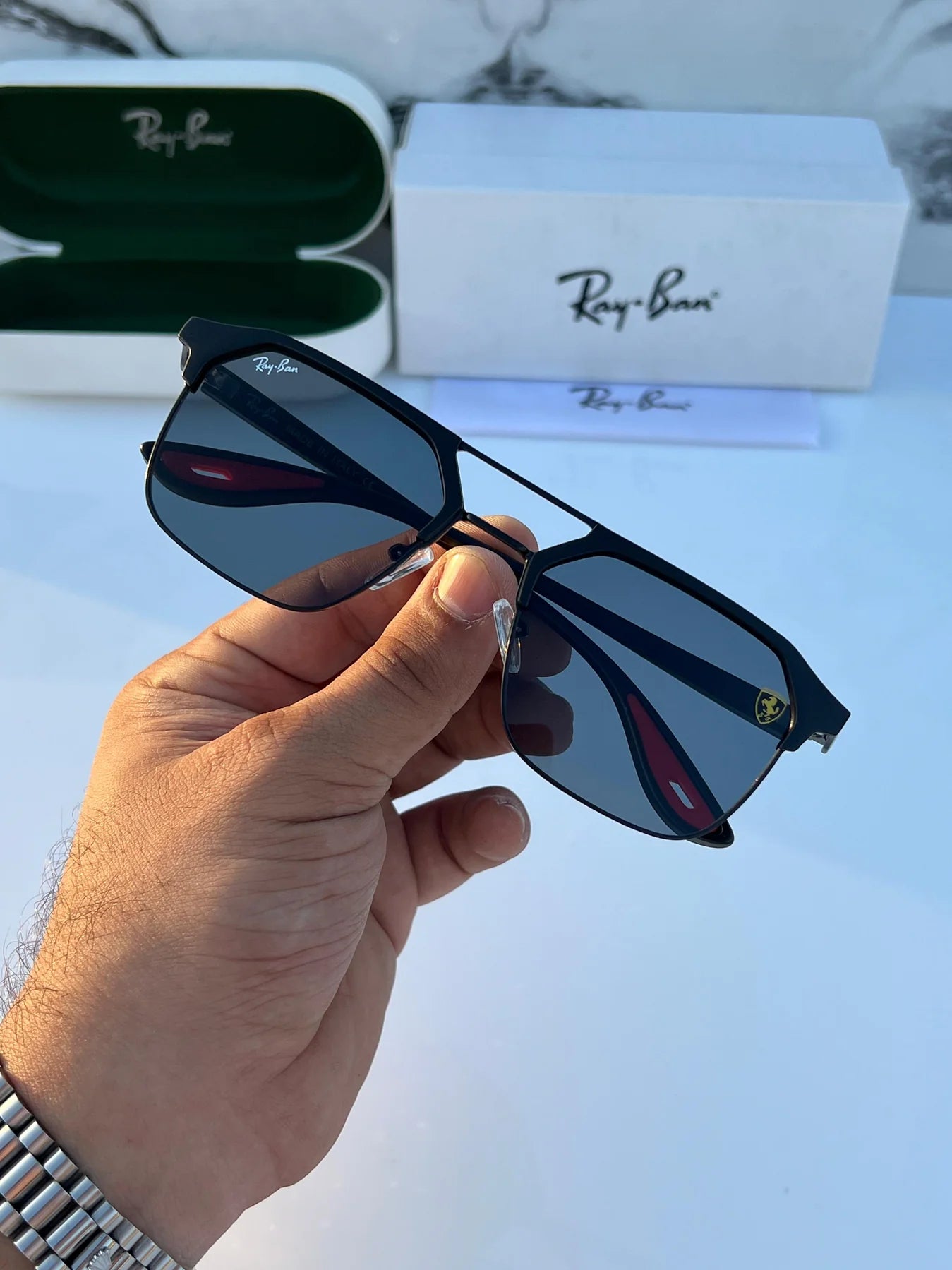 BEST Polarized Sunglasses for Men | Top Rated Aviator, Wayfarer, and Square Men's Shades | 100% UV Protection & Mirrored Lenses | Lightweight Pilot and Rectangle Styles Ideal Sunglasses for men #04