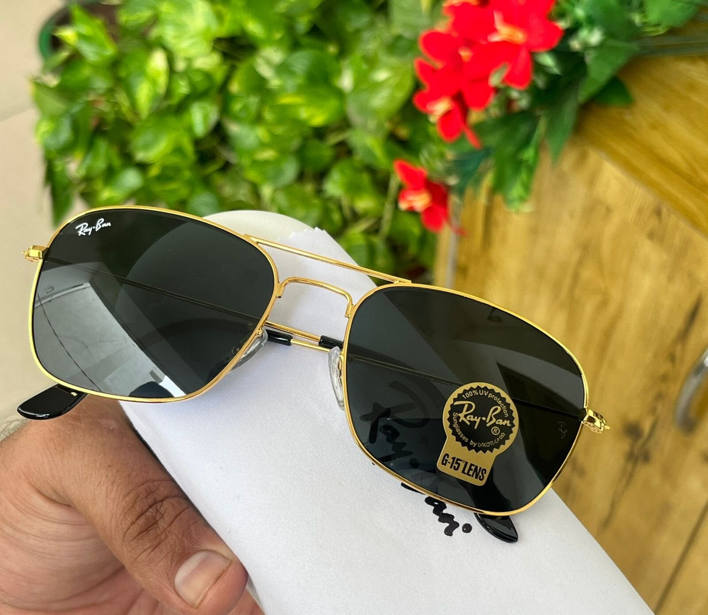 RAY-BAN Buy New Stylish Men Women A1+ Quality Latest Designer Hot Favorite Special Vintage Sunglasses ( RB-3136 Square Aviator Sunglass )