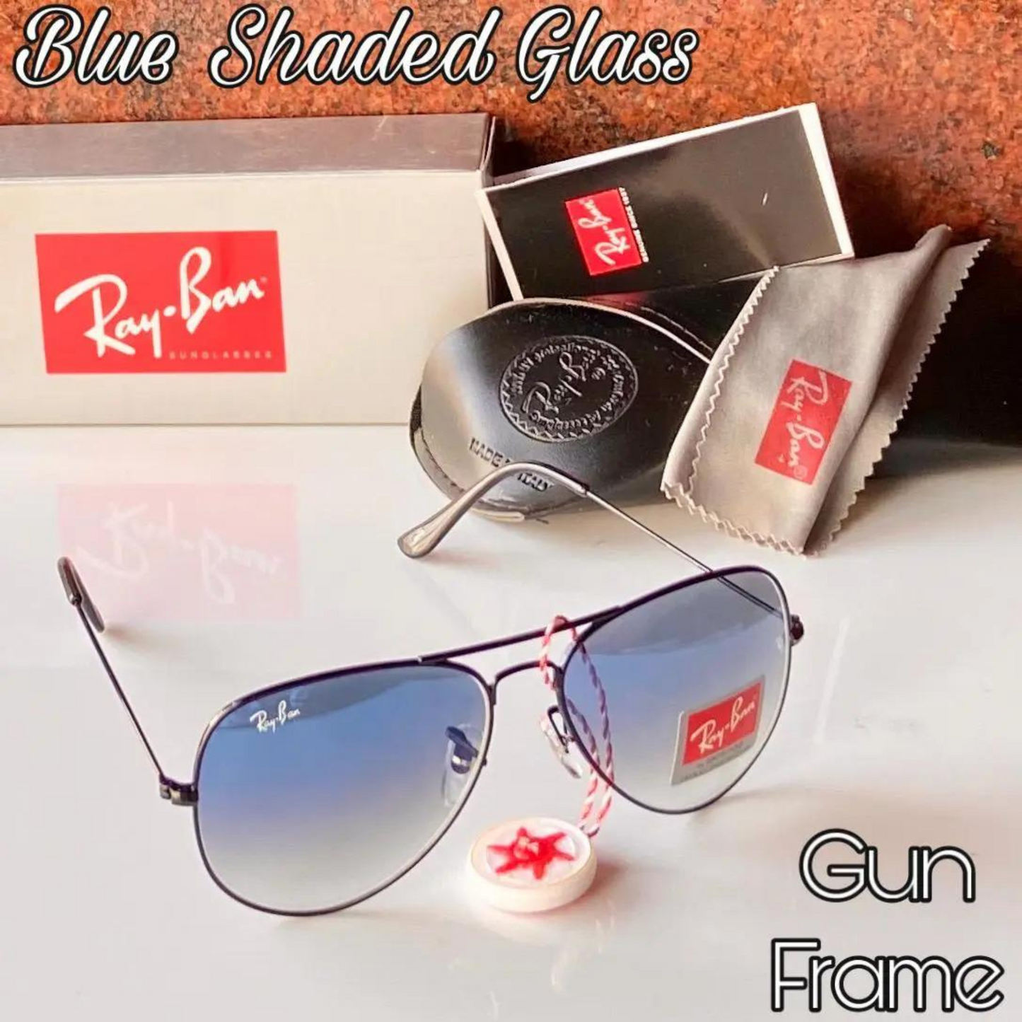 RAY-BAN All Season Special Men Women 7A Quality Shaded 3026 Aviator Causal Vintage Sunglasses For Unisex. ( Dc A1-3025/26 Mm )