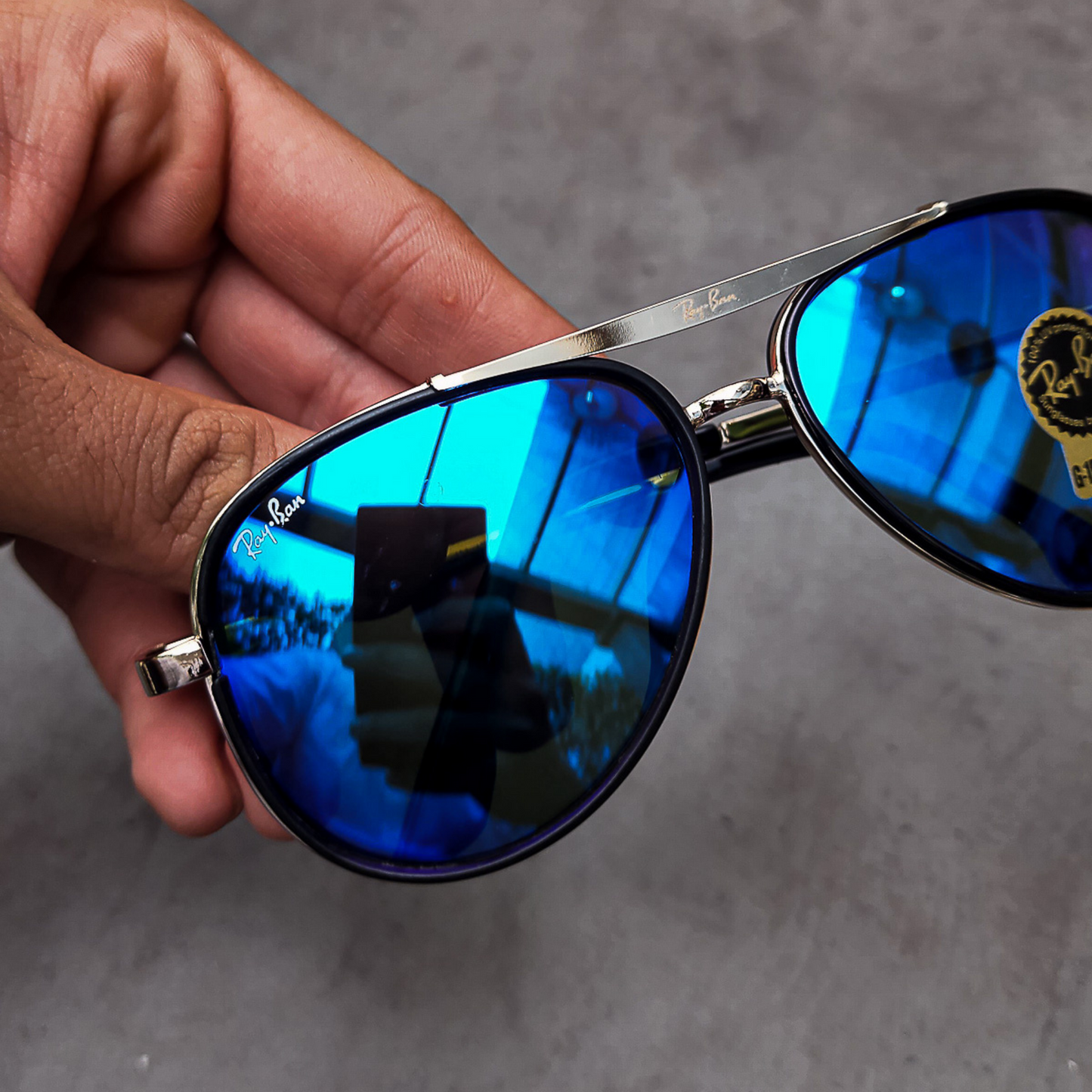 BEST Polarized Sunglasses for Men | Top Rated Aviator, Wayfarer, and Square Men's Shades | 100% UV Protection & Mirrored Lenses | Lightweight Pilot and Rectangle Styles Ideal Sunglasses for men #4414