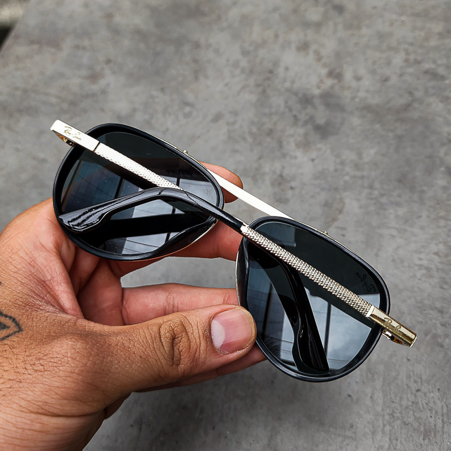 BEST Polarized Sunglasses for Men | Top Rated Aviator, Wayfarer, and Square Men's Shades | 100% UV Protection & Mirrored Lenses | Lightweight Pilot and Rectangle Styles Ideal Sunglasses for men #4414