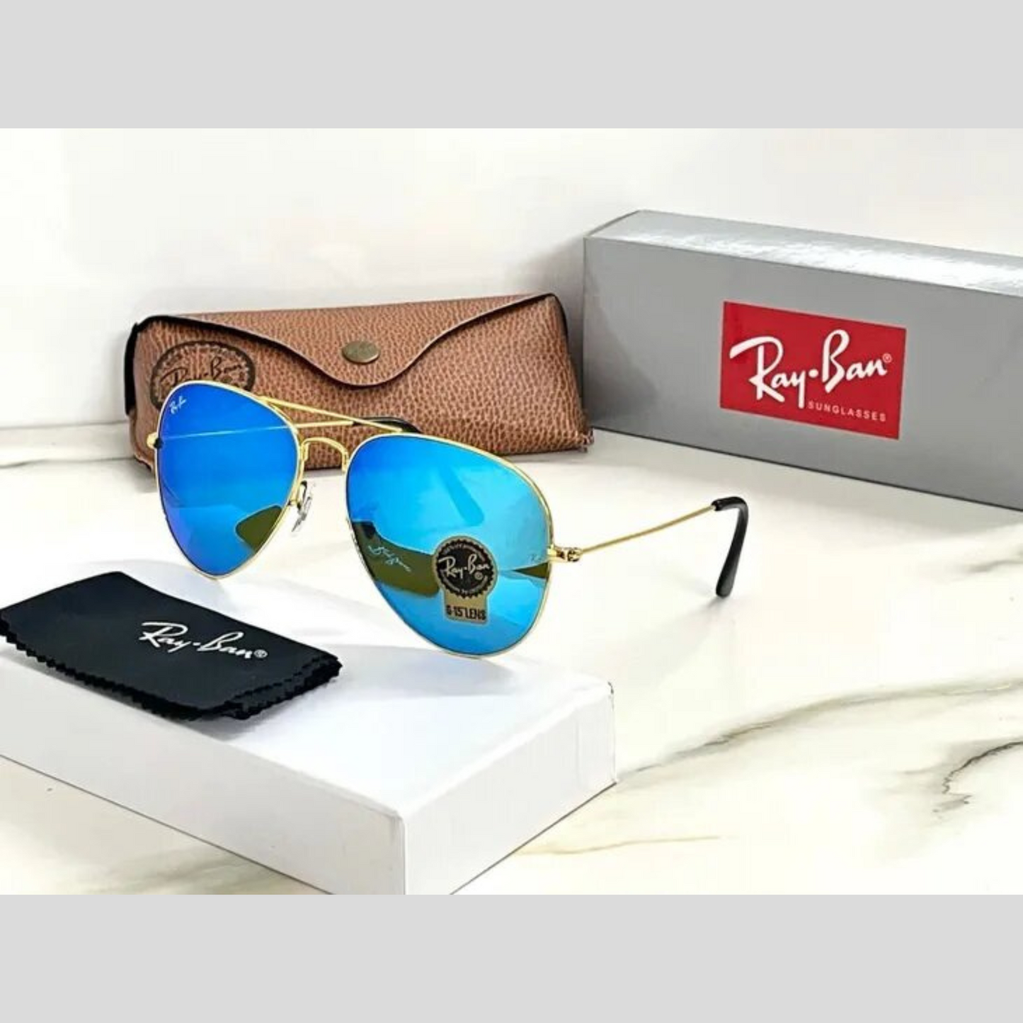 RAY-BAN All Season Special Men Women 7A Quality Shaded 3026 Aviator Causal Vintage Sunglasses For Unisex. ( Dc A1-3025/26 Mm )