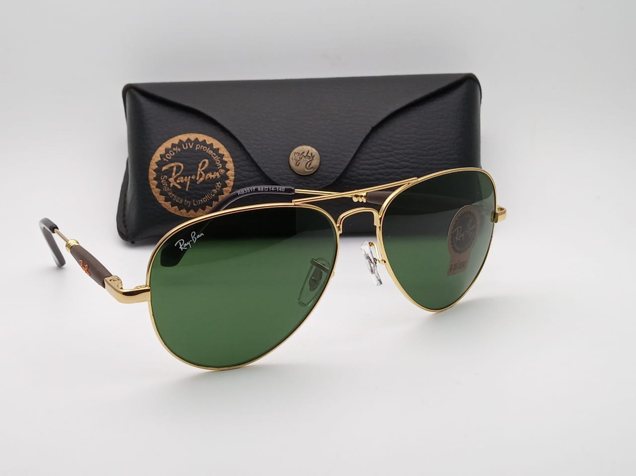 RAY-BAN New Fancy Men's double Shaded Aviator Metal Trendy Hot Favourite Wintage Sunglass For Unisex.