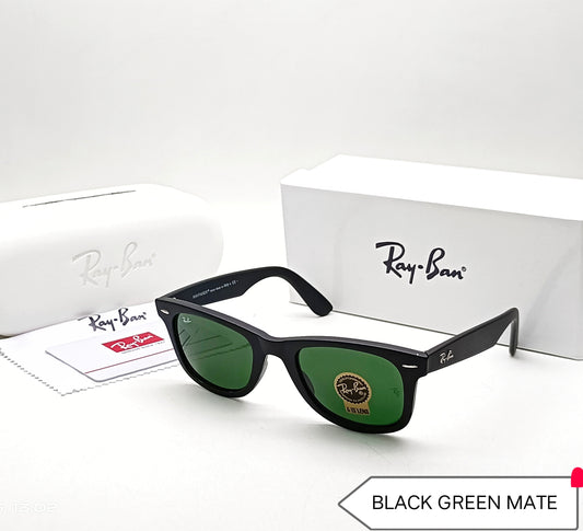 RAY-BAN Green-Black 2140 Square Trendy Hot Favourite Wintage Sunglass For Unisex.