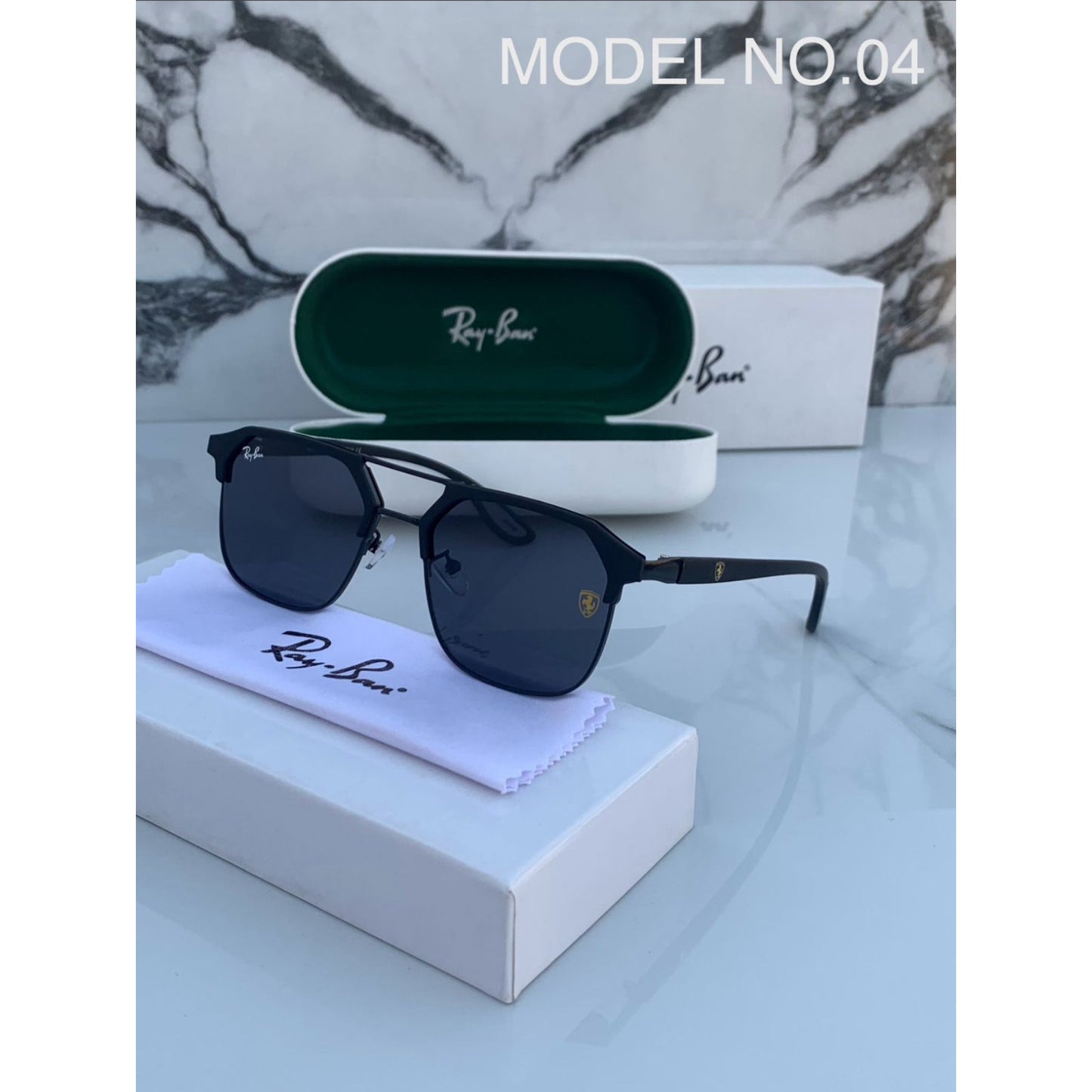 Ray-Ban Latest Fancy All Season Special RB Square 04 Trending Hot Favorite Fashionable Sunglass For Unisex.