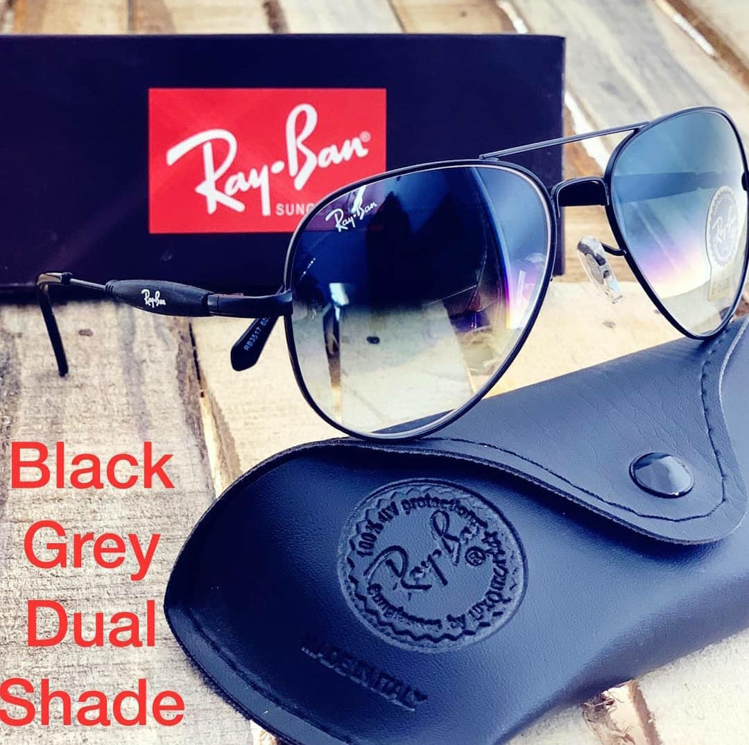Blue Shaded & Black 3517 Oval Trendy Hot Favourite Wintage Sunglass For Unisex.