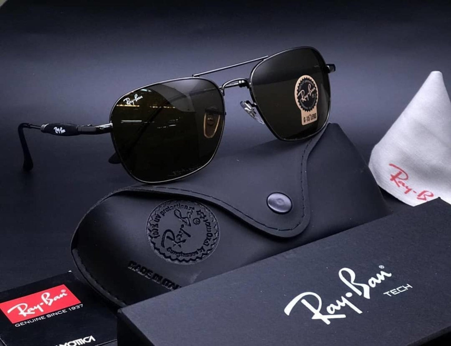 RAY-BAN New Men's Fancy Square Trendy Hot Favourite Wintage Sunglass For Unisex.