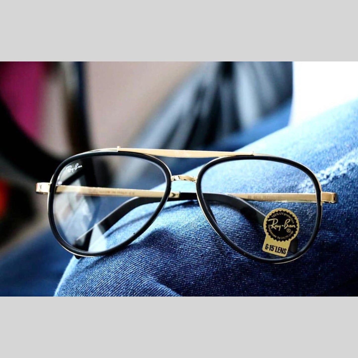 RAY-BAN Day-Night & Gold 4414 Causal Latest Sunglass For Unisex.