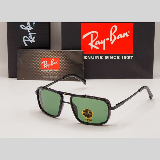 RAY-BAN Green & Black 4413 Square Causal Latest Sunglass For Unisex.