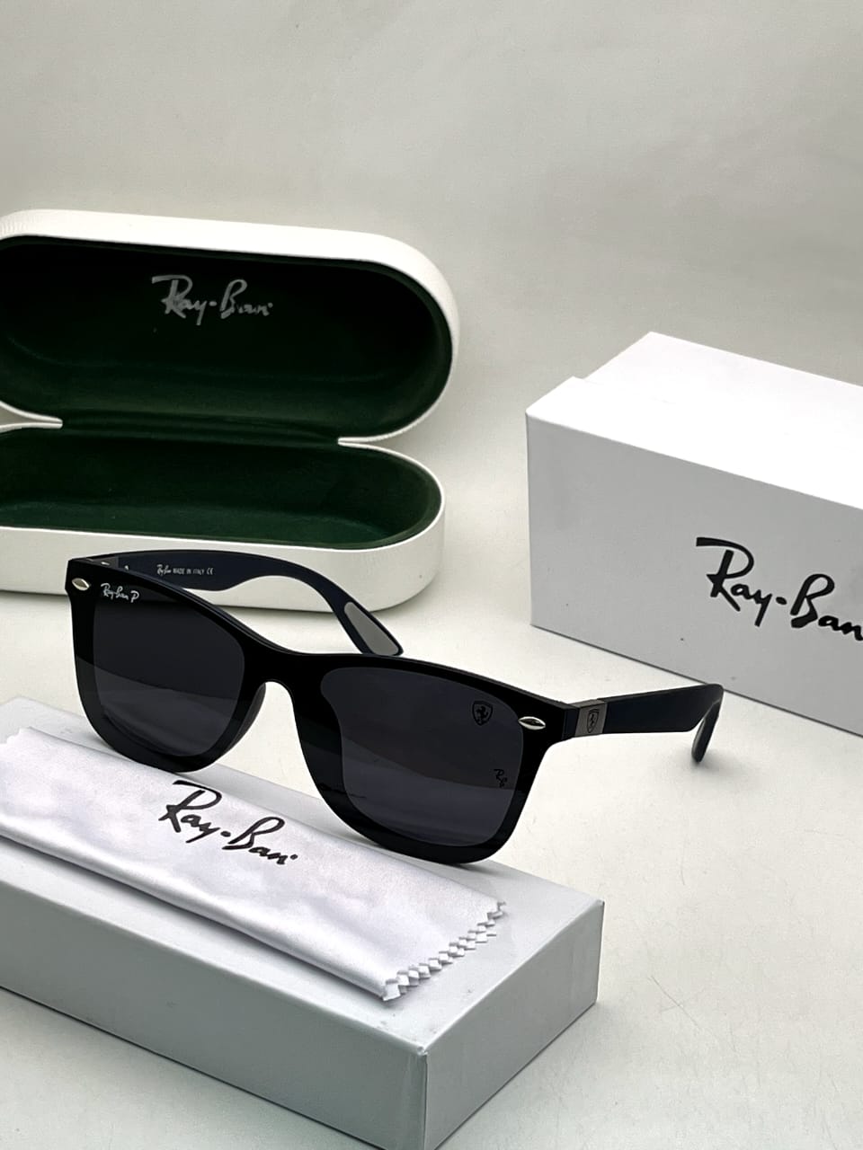 Latest Fancy All Season Special Ray Ban RB Square Flat 750 Trending Hot Favorite Fashionable Sunglass For Unisex.