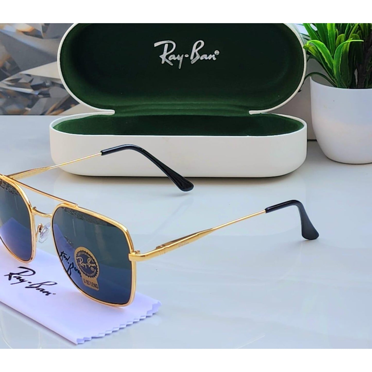 Ray-Ban Latest Fancy All Season Special RB Square 9712 Trending Hot Favorite Fashionable Sunglass For Unisex.