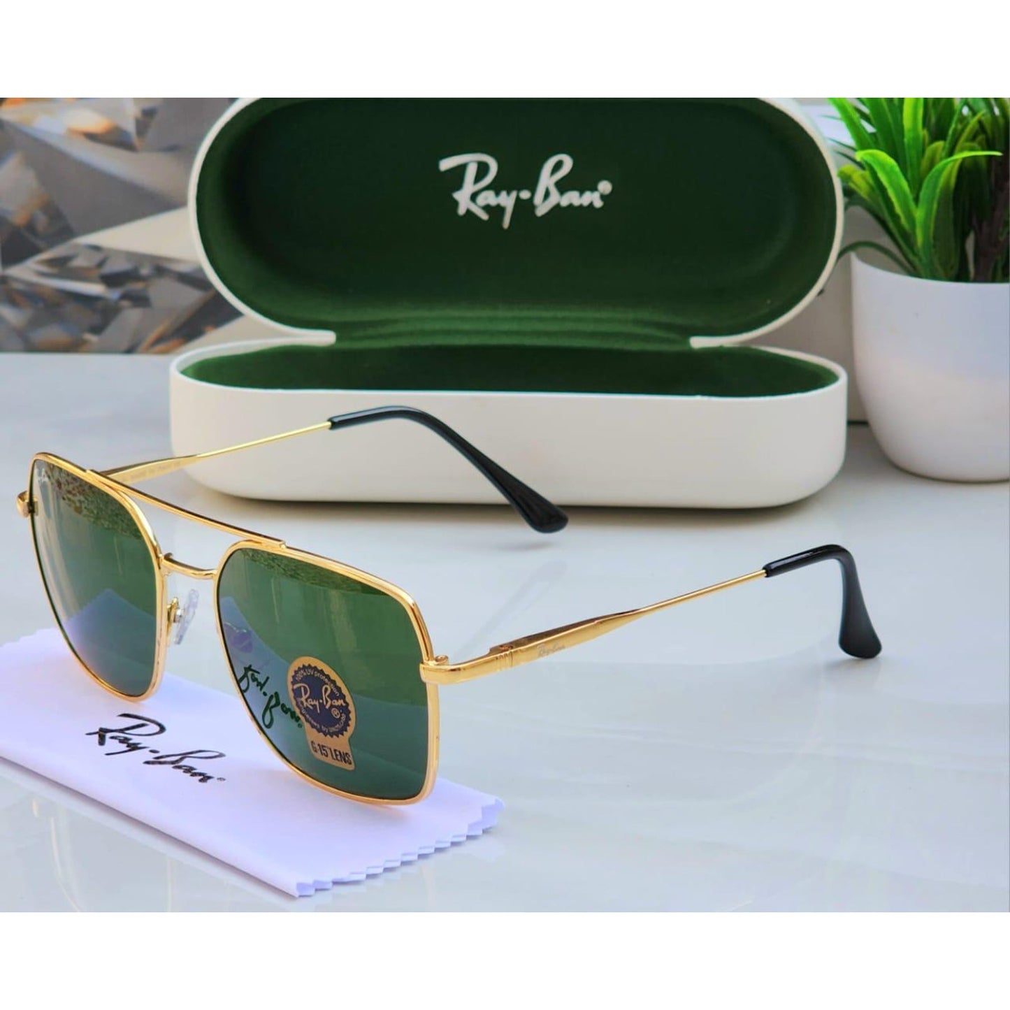 Ray-Ban Latest Fancy All Season Special RB Square 9712 Trending Hot Favorite Fashionable Sunglass For Unisex.