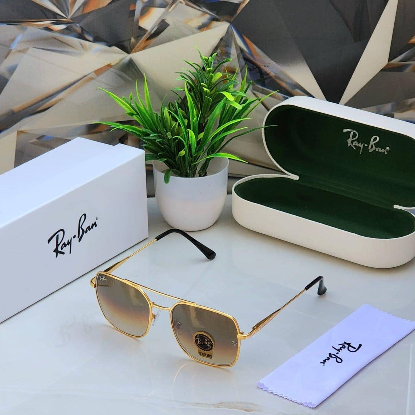 Ray-Ban Latest Fancy All Season Special RB Square 9712 Trending Hot Favorite Fashionable Sunglass For Unisex.