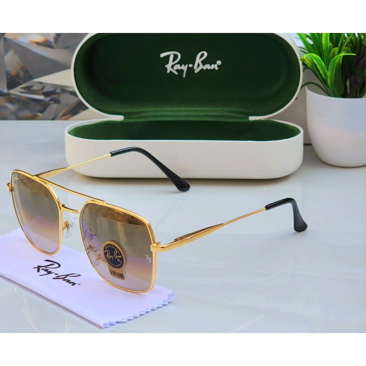 Ray-Ban Latest Fancy All Season Special RB Square 9712 Trending Hot Favorite Fashionable Sunglass For Unisex.