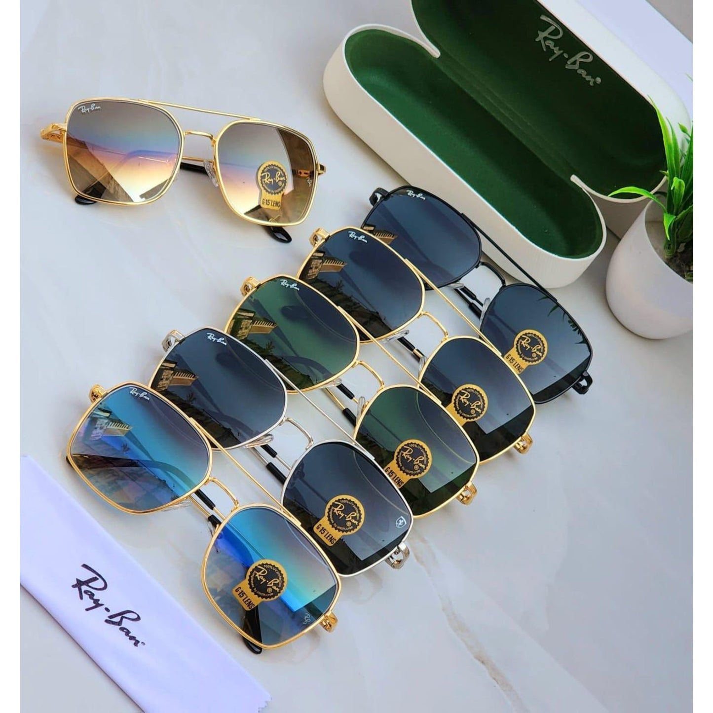 Ray-Ban Latest Fancy All Season Special RB Square 9712 Trending Hot Favorite Fashionable Sunglass For Unisex.