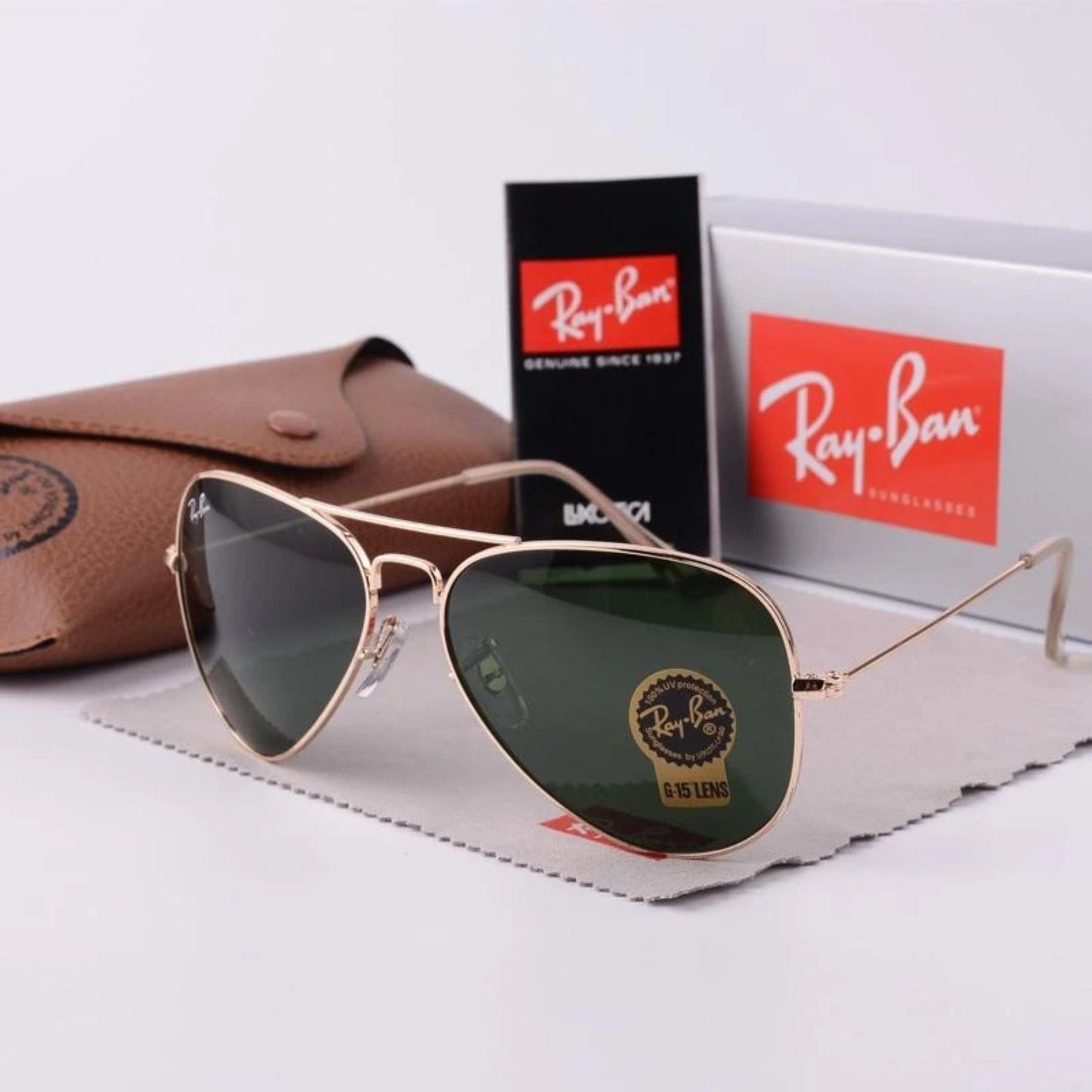 RAY-BAN All Season Special Men Women 7A Quality Shaded 3026 Aviator Causal Vintage Sunglasses For Unisex. ( Dc A1-3025/26 Mm )