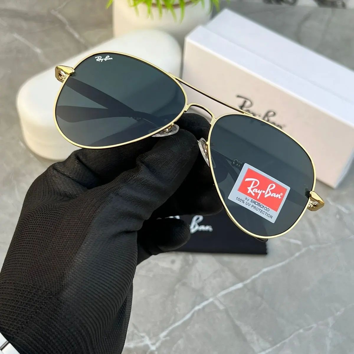 RAY-BAN New Men's Fancy Square Trendy Hot Favourite Wintage Sunglass For Unisex.