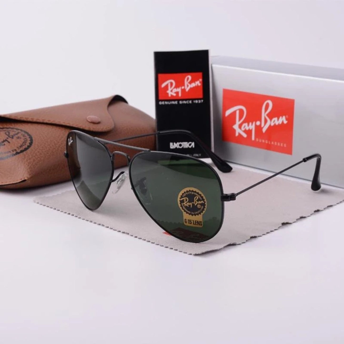 RAY-BAN All Season Special Men Women 7A Quality Shaded 3026 Aviator Causal Vintage Sunglasses For Unisex. ( Dc A1-3025/26 Mm )