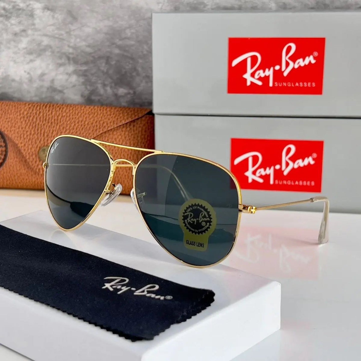 RAY-BAN New Men's Fancy Square Trendy Hot Favourite Wintage Sunglass For Unisex.