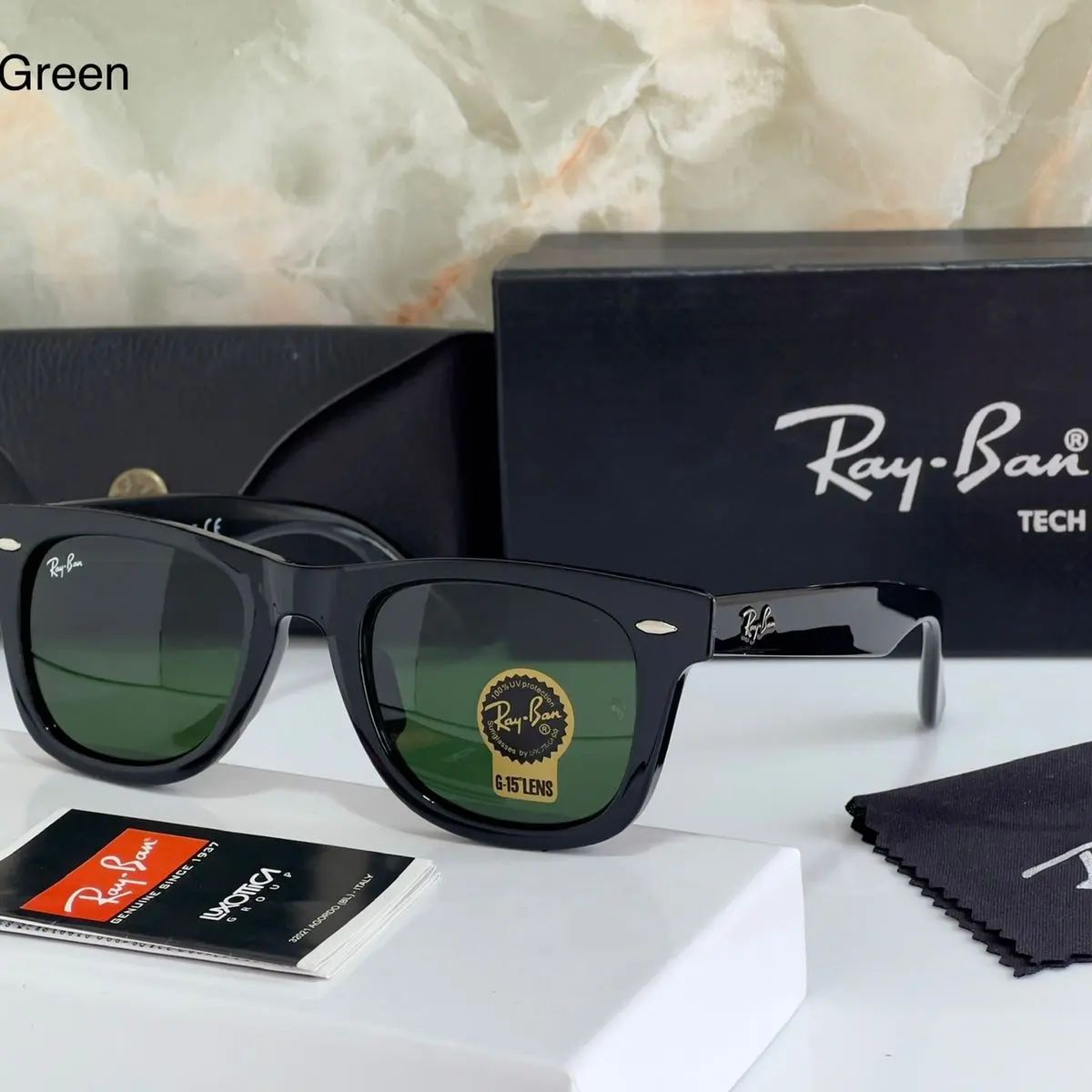 RAY-BAN New Fancy Men's Square Wayfarer Trendy Hot Favourite Wintage Sunglass For Unisex.