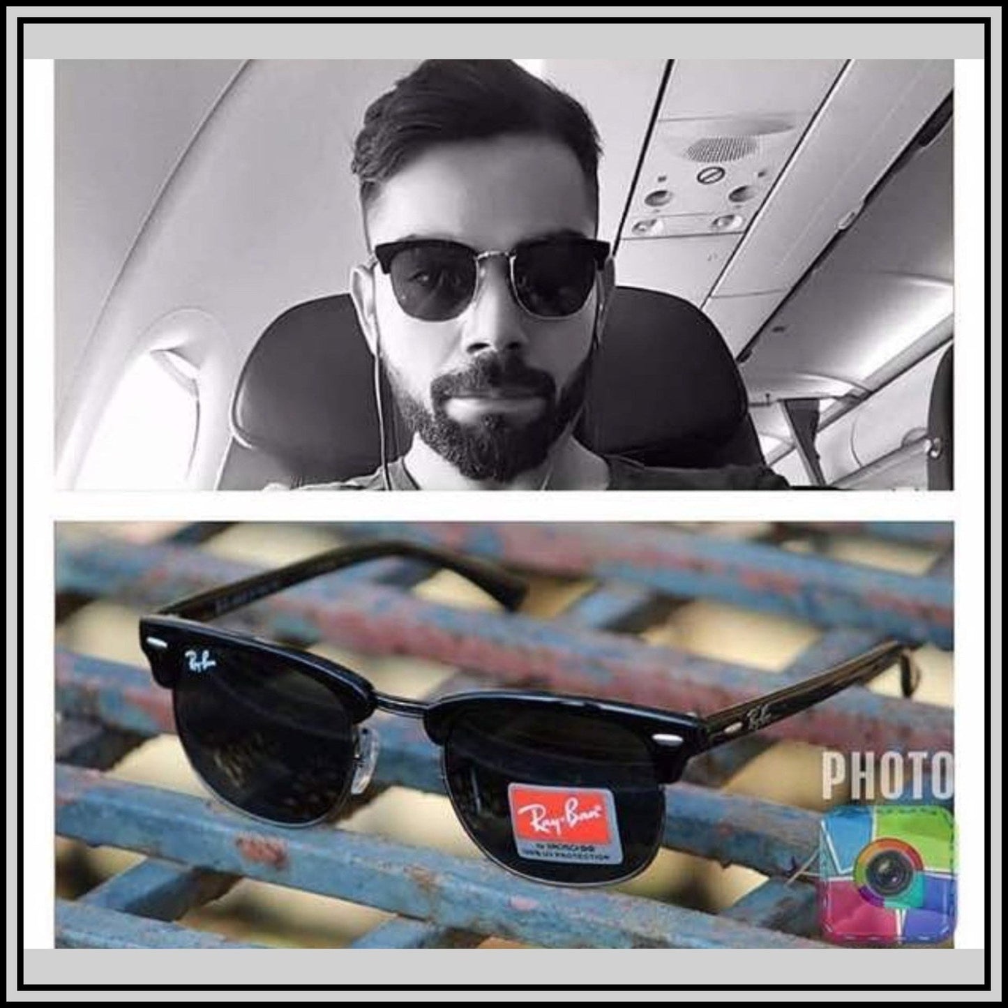 RAY-BAN Black & Black ( 3016 ) New 26-mm Men's Sunglasses.