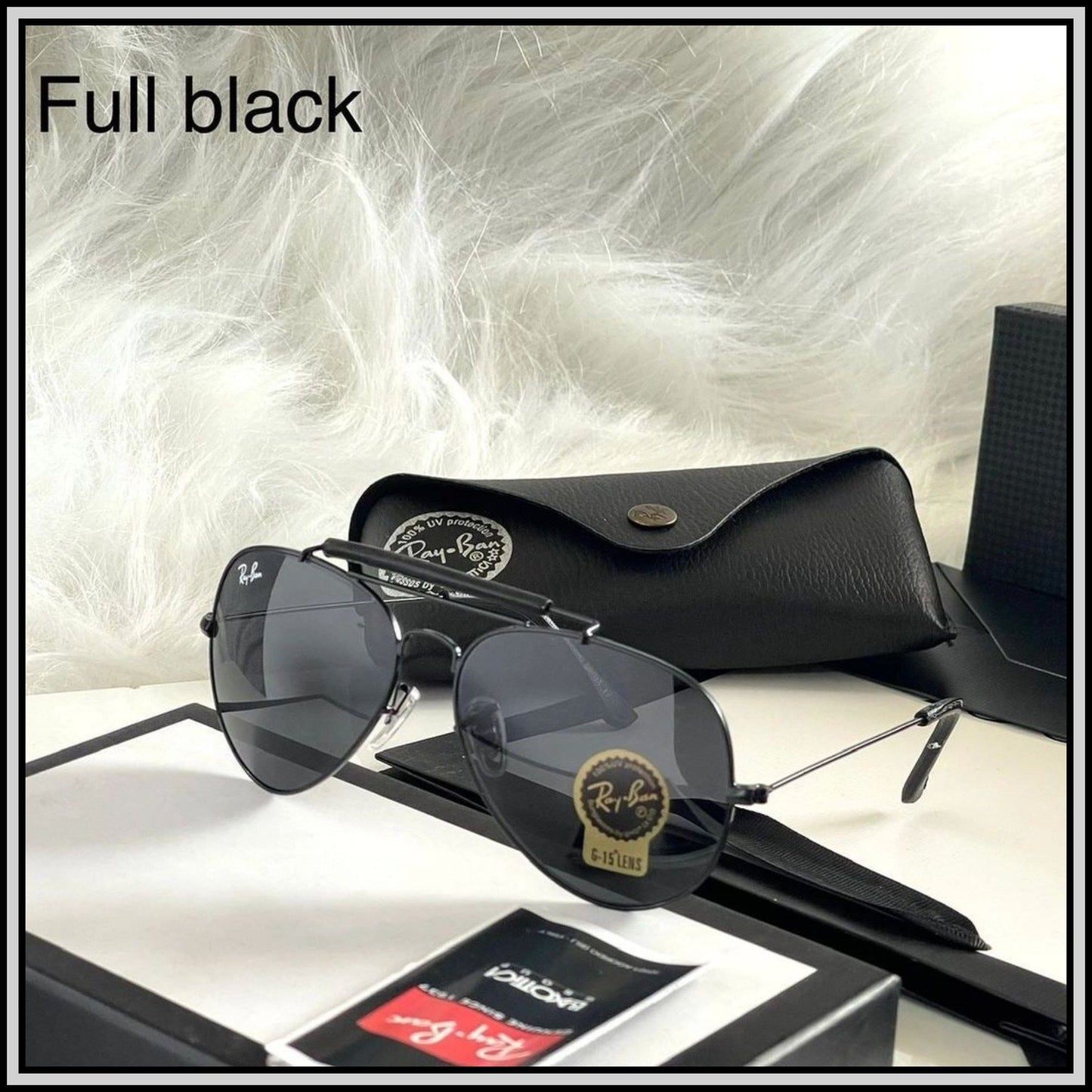 RAY-BAN Black & Black ( 3422 ) New 26-mm Men's Sunglasses.