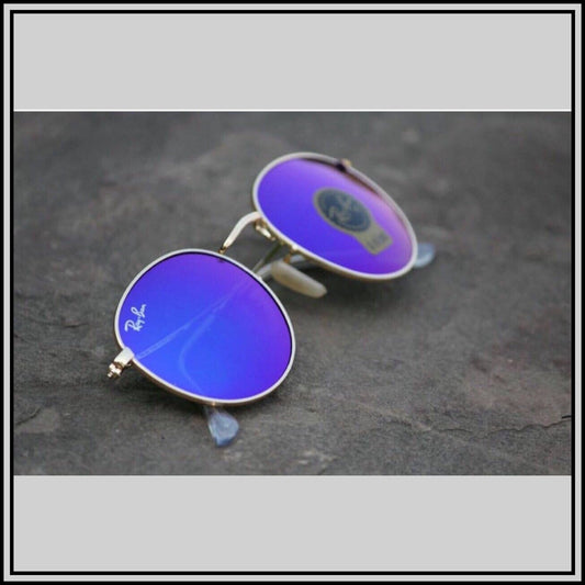 RAY-BAN Blue & Gold ( 3447) New 26-mm Men's Sunglasses.