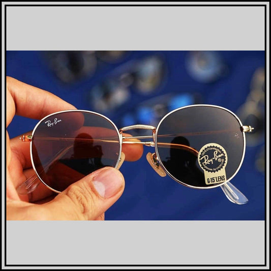 RAY-BAN Brown & Gold ( 3447) New 26-mm Men's Sunglasses.