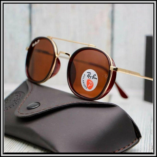 RAY-BAN Brown & Gold ( 4612 ) New 26-mm Men's Sunglasses