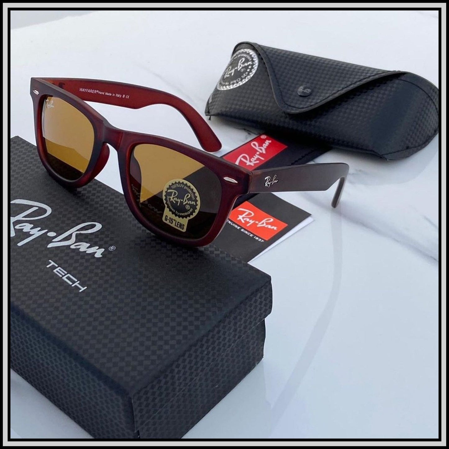 RAY-BAN Brown ( 2140 ) New 26-mm Men's Sunglasses.