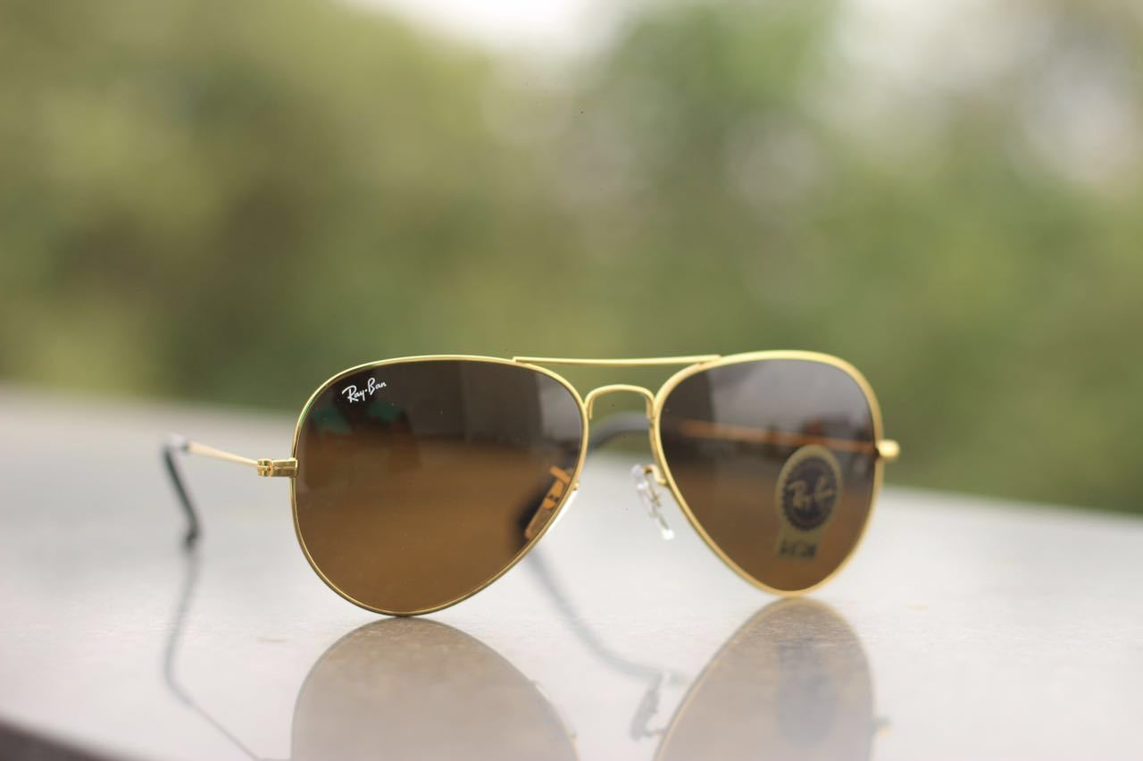 Brown & Gold ( 3026 ) New 26-mm Men's Sunglasses.
