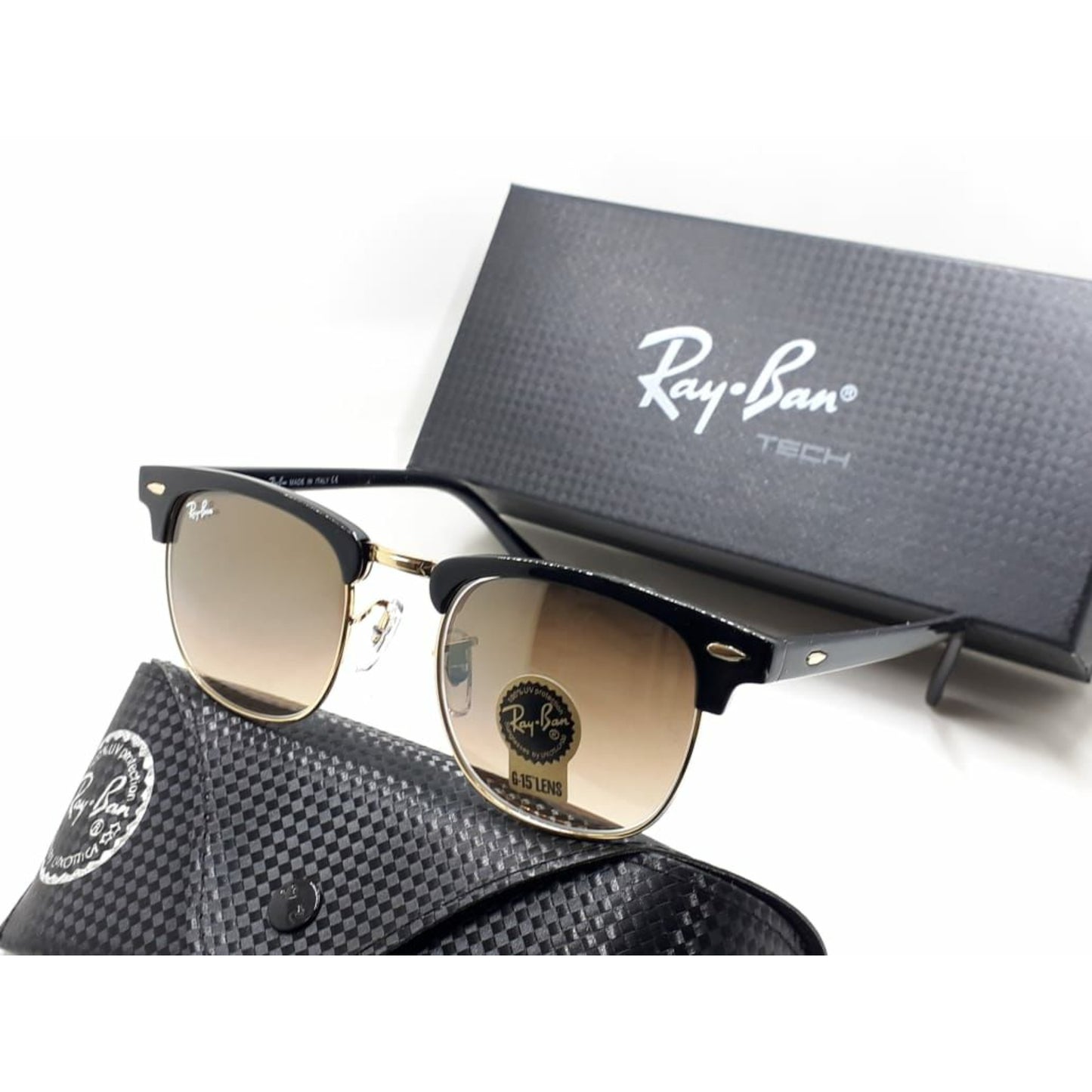 Buy New Stylish Men Women A1+ Quality Latest Designer Hot Favorite Club Special Vintage Sunglasses ( RB-3016 Club Master Sunglass )