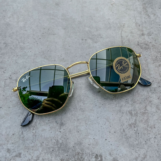 New Stylish Attractive Green & Gold 3447 Round Sunglass For Unisex