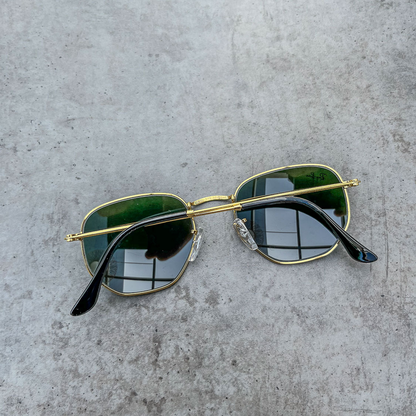 New Stylish Attractive Green & Gold 3447 Round Sunglass For Unisex