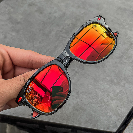New Stylish Orange & Black 4195 Square Sunglass For Unisex