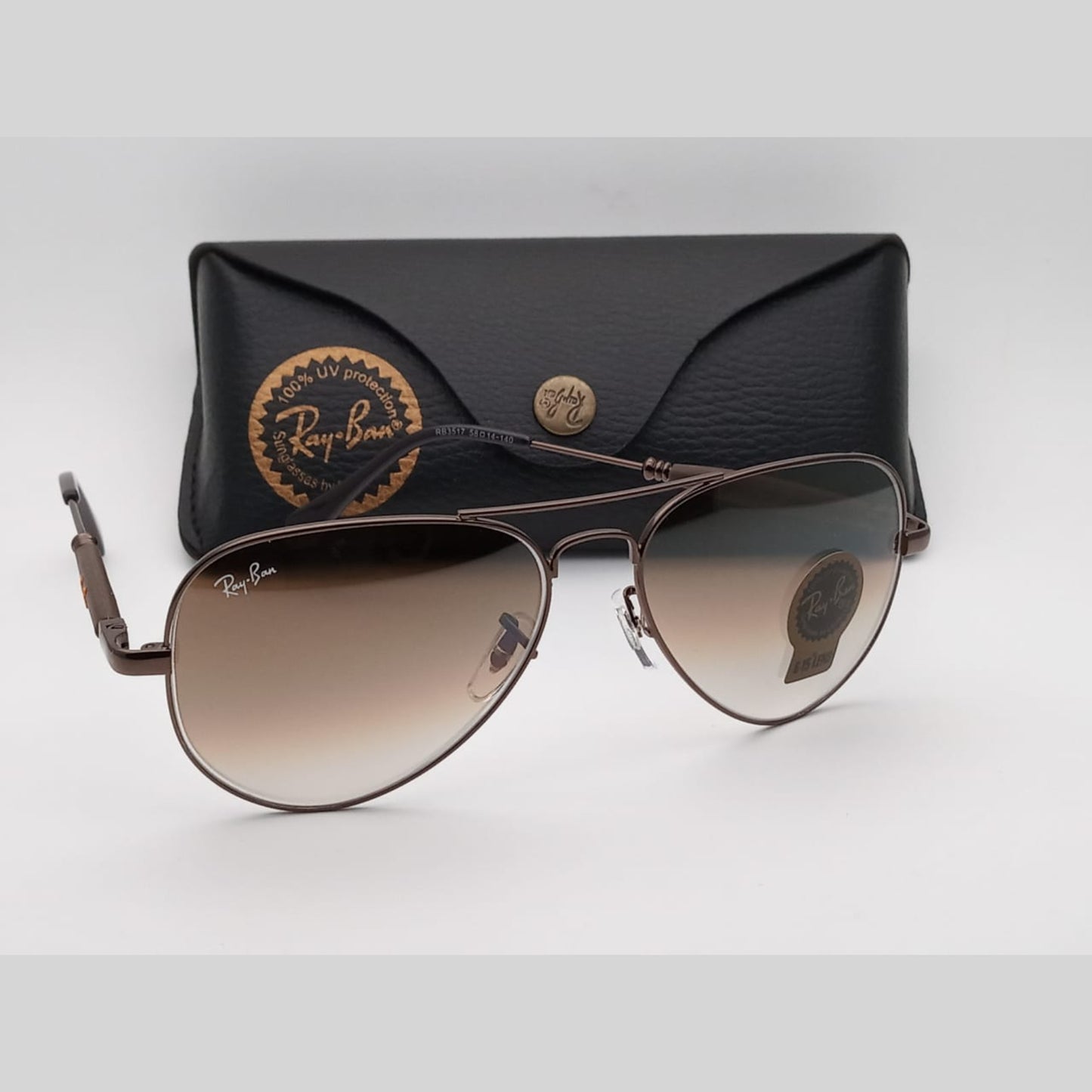 Brown Shaded & Brown 3517 Oval Trendy Hot Favourite Wintage Sunglass For Unisex.
