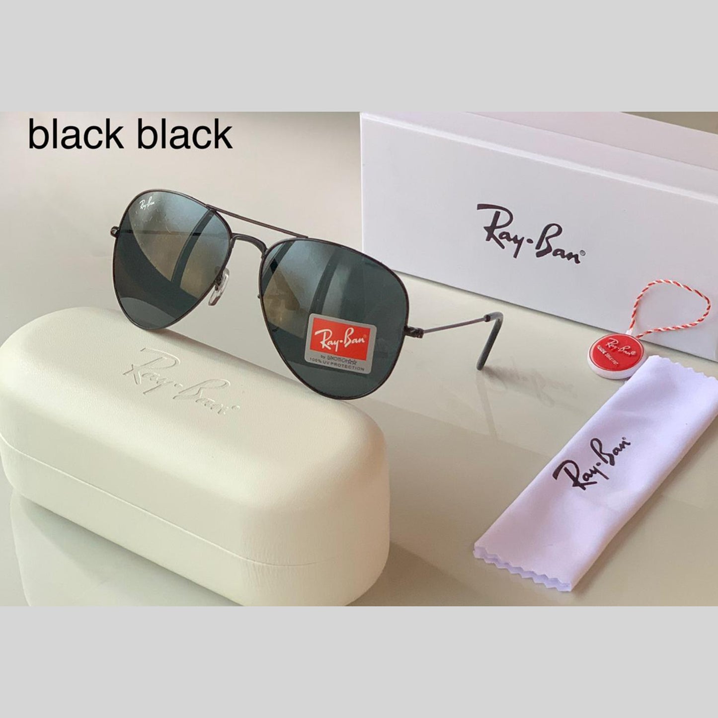 Black & Black ( 3026 ) Aviator Men's Hot Favorite Trendy Sunglasses.