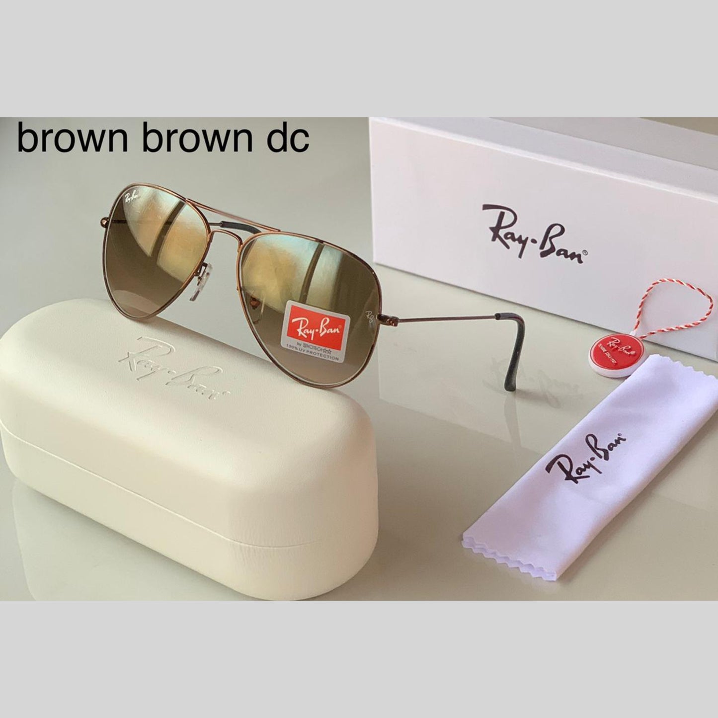 Brown Shaded & Brown ( 3026 ) Aviator Men's Hot Favorite Trendy Sunglasses.