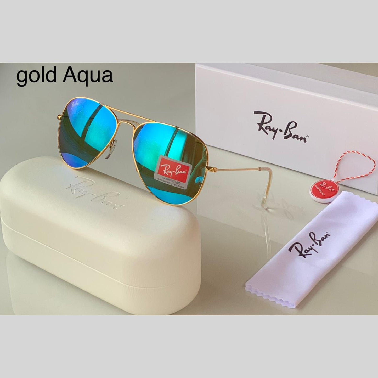 Blue & Gold ( 3026 ) Aviator Men's Hot Favorite Trendy Sunglasses.
